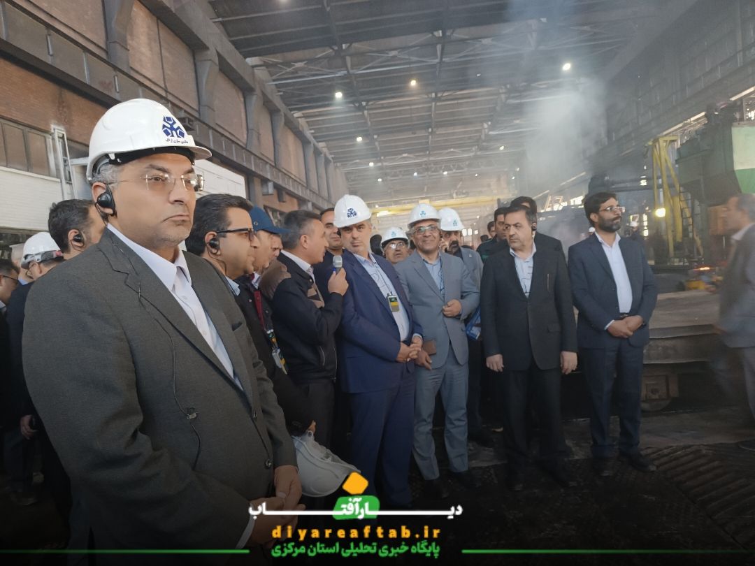 بازدید استاندار مرکزی از ماشین‌سازی