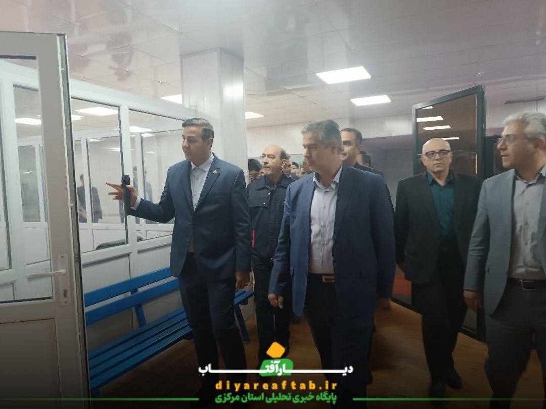 بازدید استاندار مرکزی از ماشین‌سازی