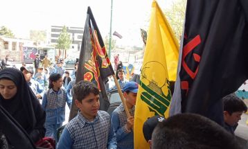 عزاداری دانش‌آموزان در سوگ شهادت امام صادق (ع)