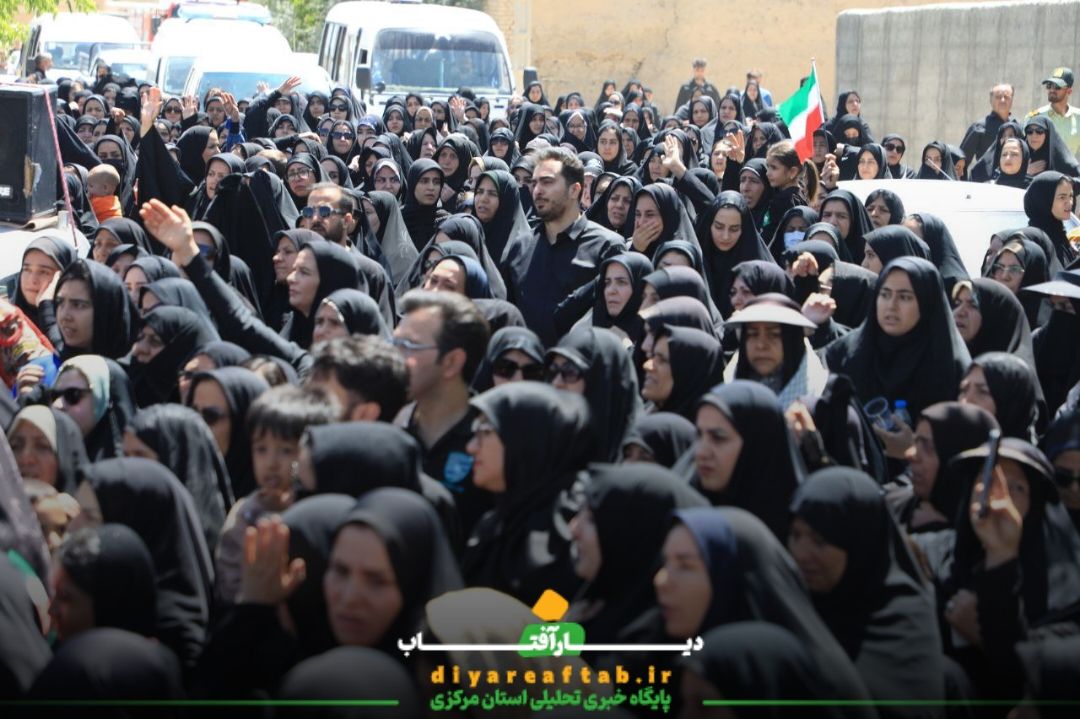 مراسم تشییع شهدا در اسفندان