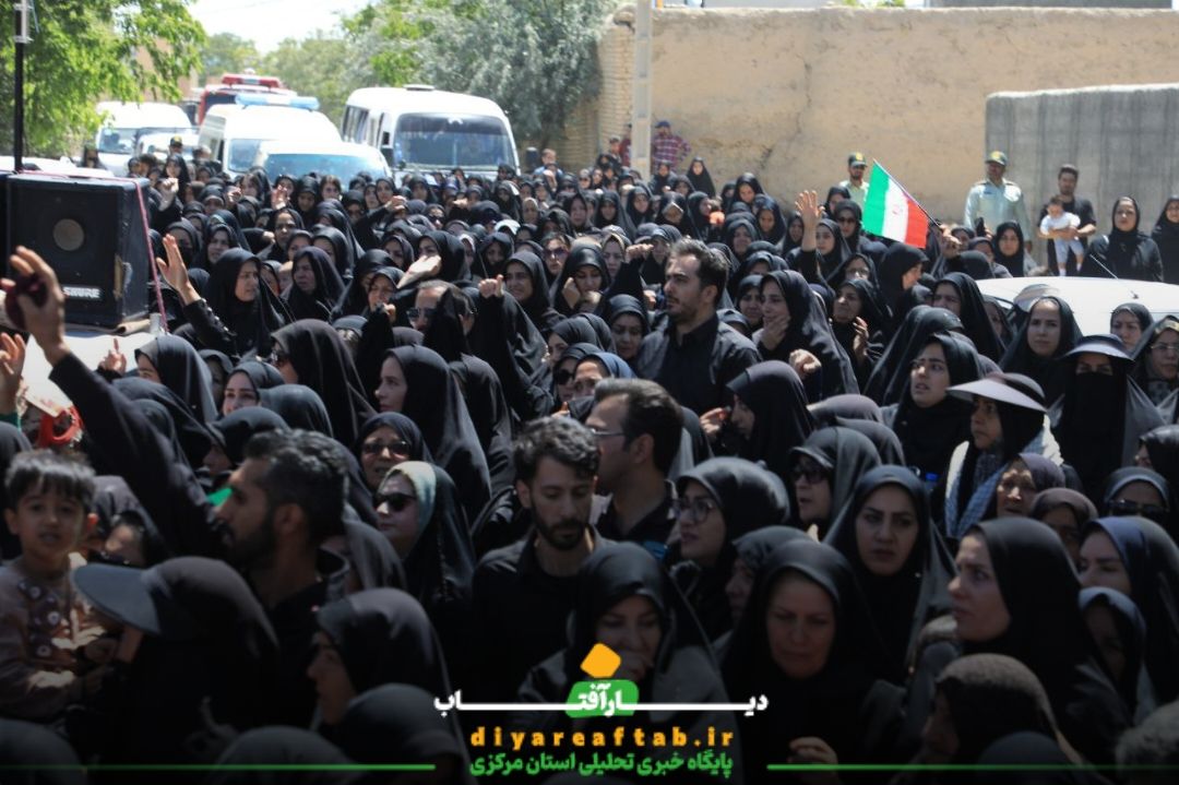 مراسم تشییع شهدا در اسفندان