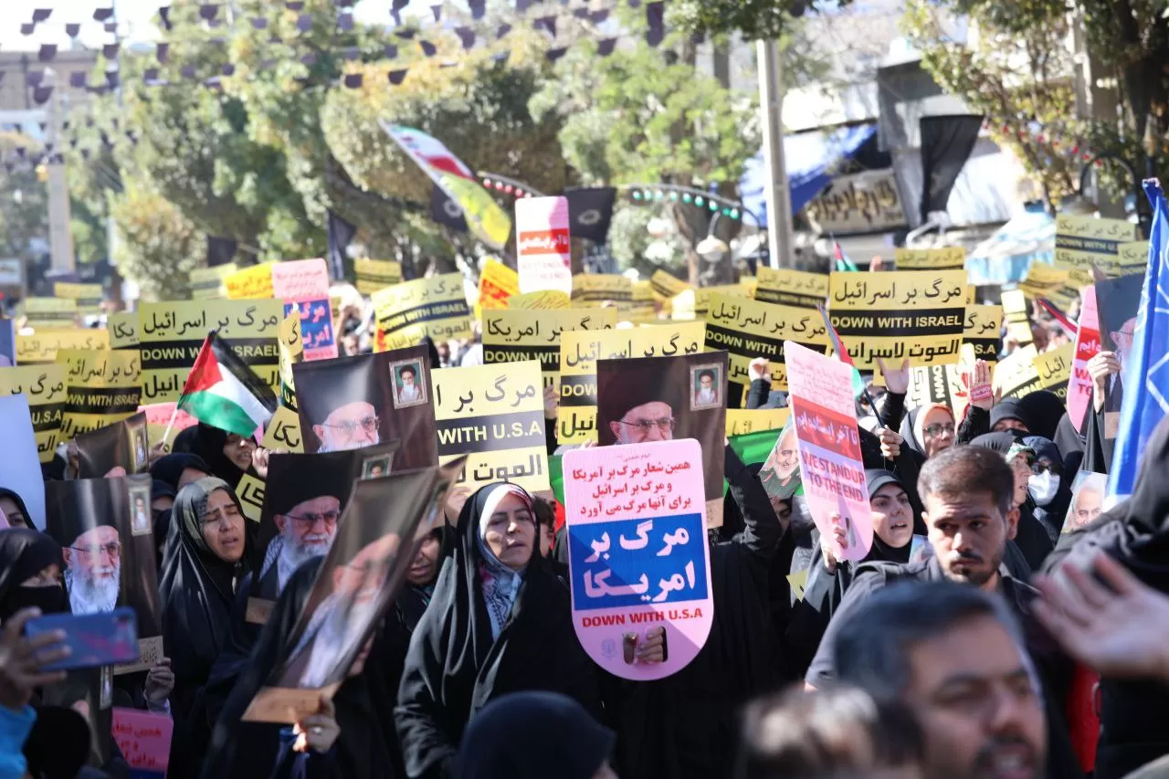 تجمع مردم اراک در حمایت از فلسطین