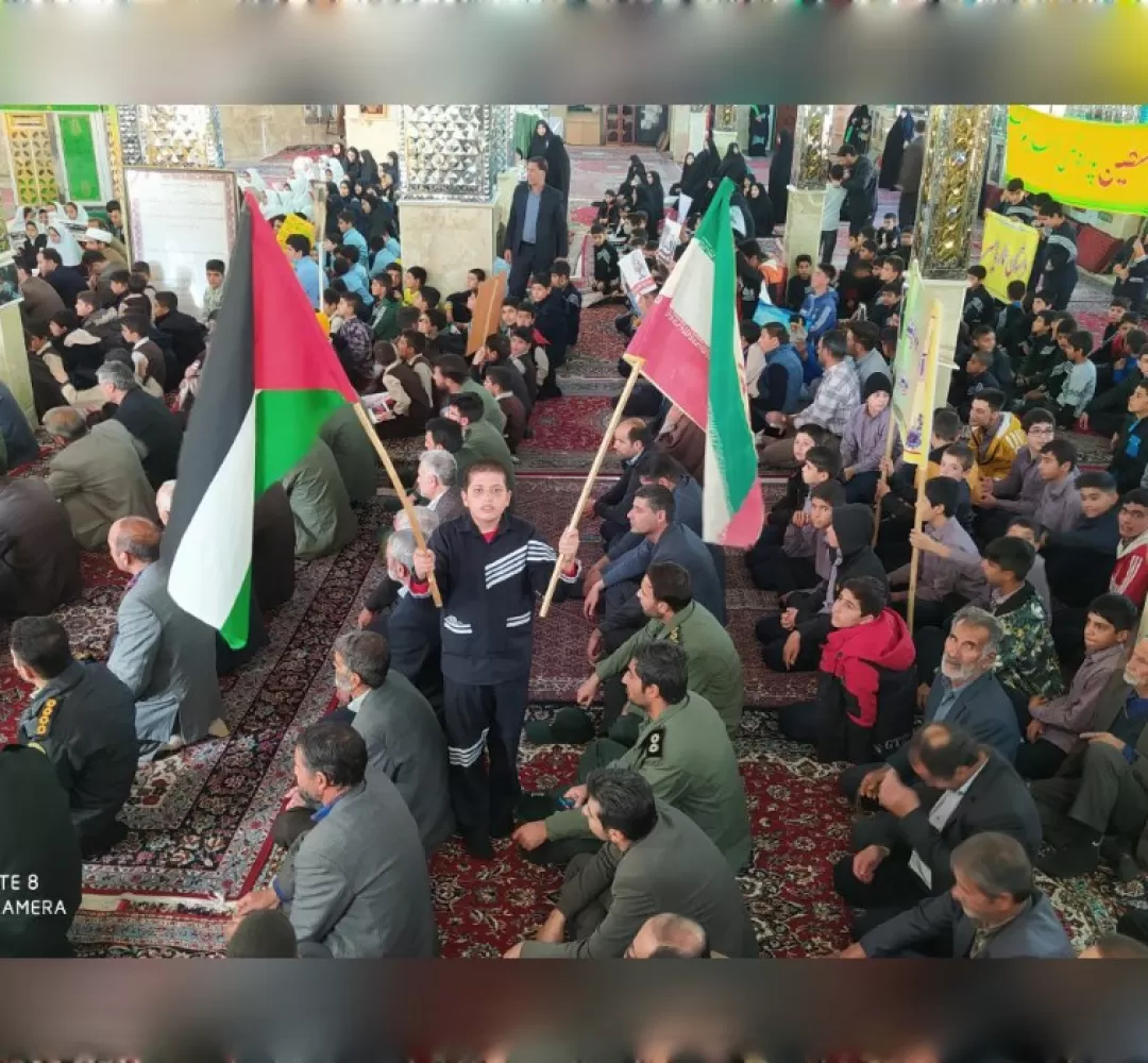خروش مردم خنداب در حمایت از فلسطین