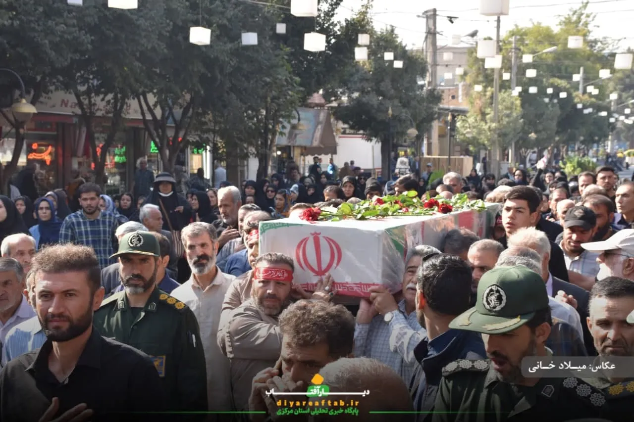 تشییع پیکر جانباز شهید «اسماعیل روشن» در اراک