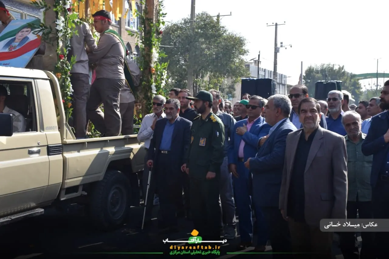 تشییع پیکر جانباز شهید «اسماعیل روشن» در اراک