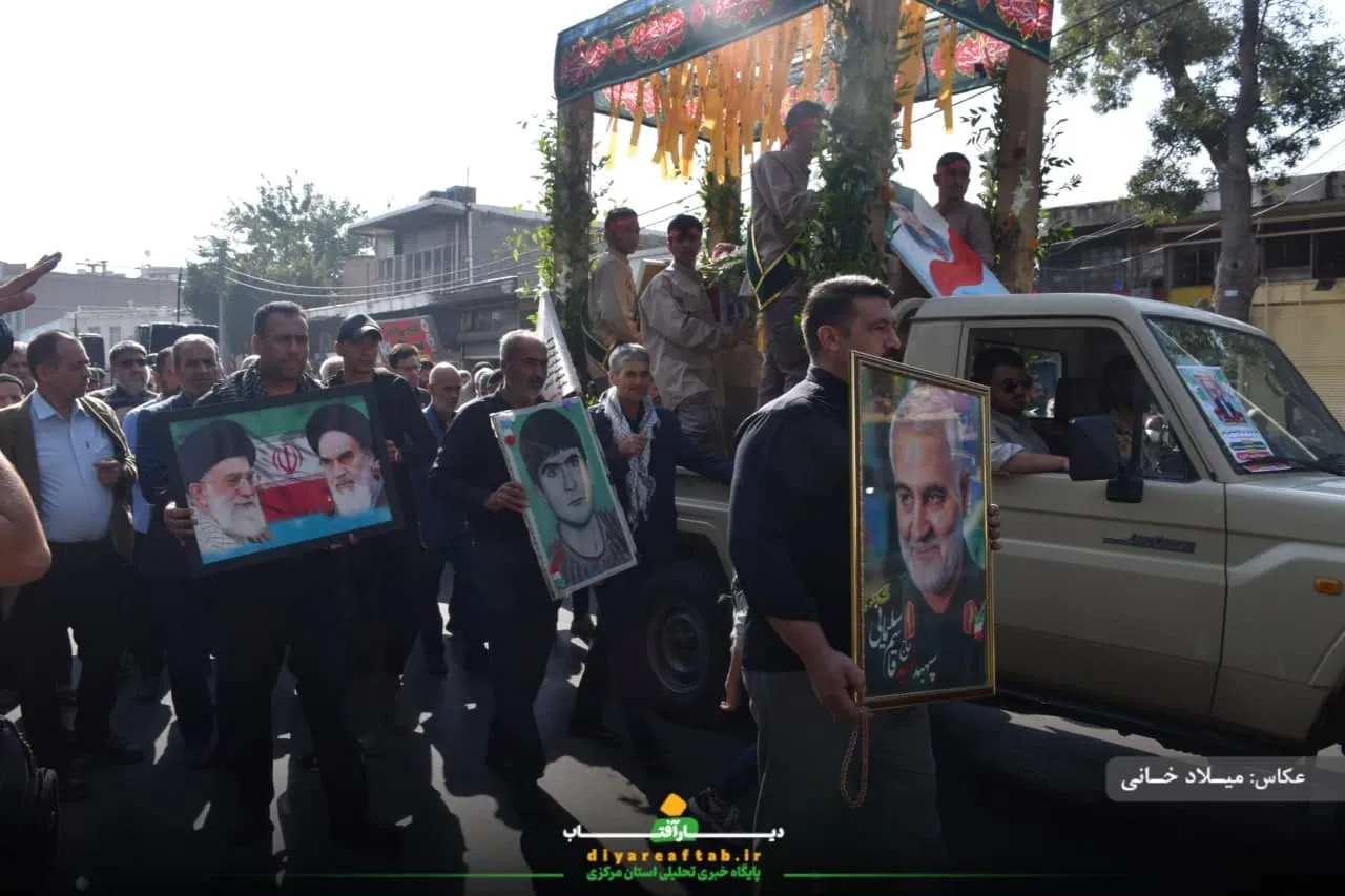تشییع پیکر جانباز شهید «اسماعیل روشن» در اراک