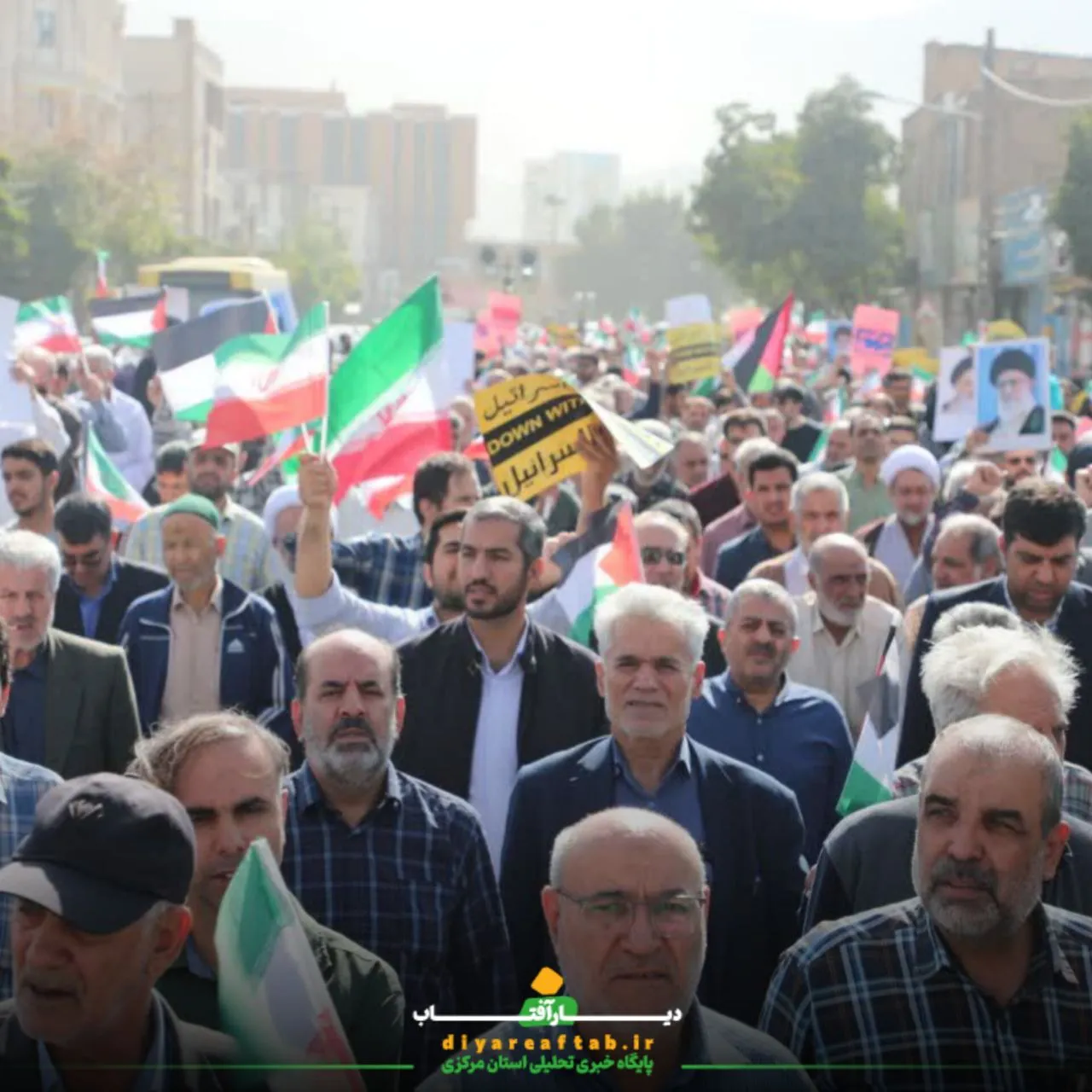راهپیمایی جمعه‌های خشم در کلانشهر اراک برگزار شد