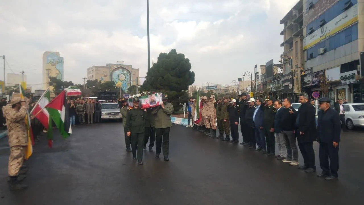 وداع با جانباز شهید «یدالله حسنلو» در ساوه