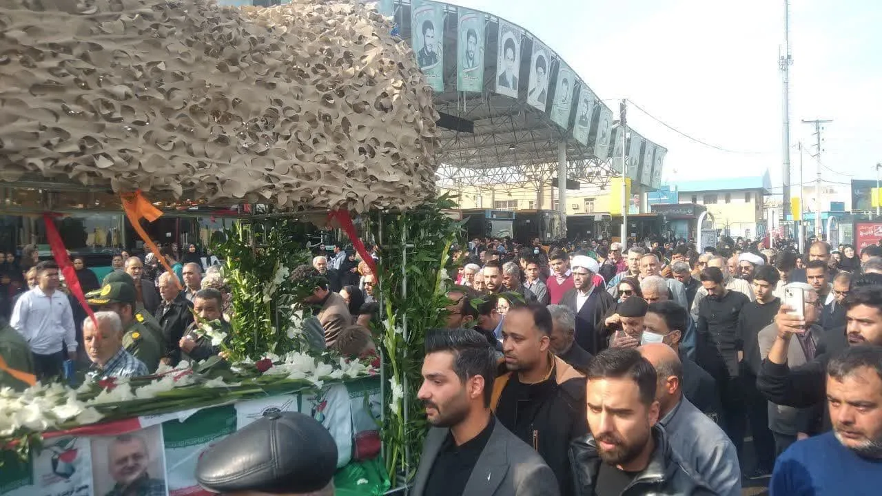وداع با جانباز شهید «یدالله حسنلو» در ساوه