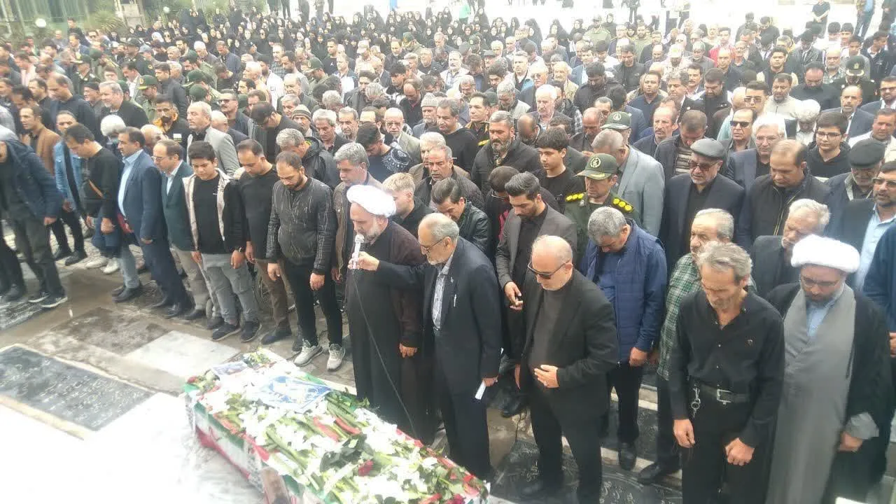 وداع با جانباز شهید «یدالله حسنلو» در ساوه