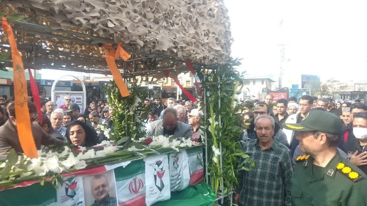 وداع با جانباز شهید «یدالله حسنلو» در ساوه