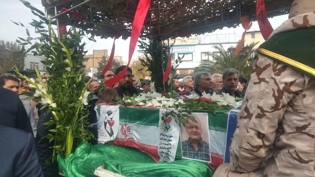 وداع با جانباز شهید «یدالله حسنلو» در ساوه