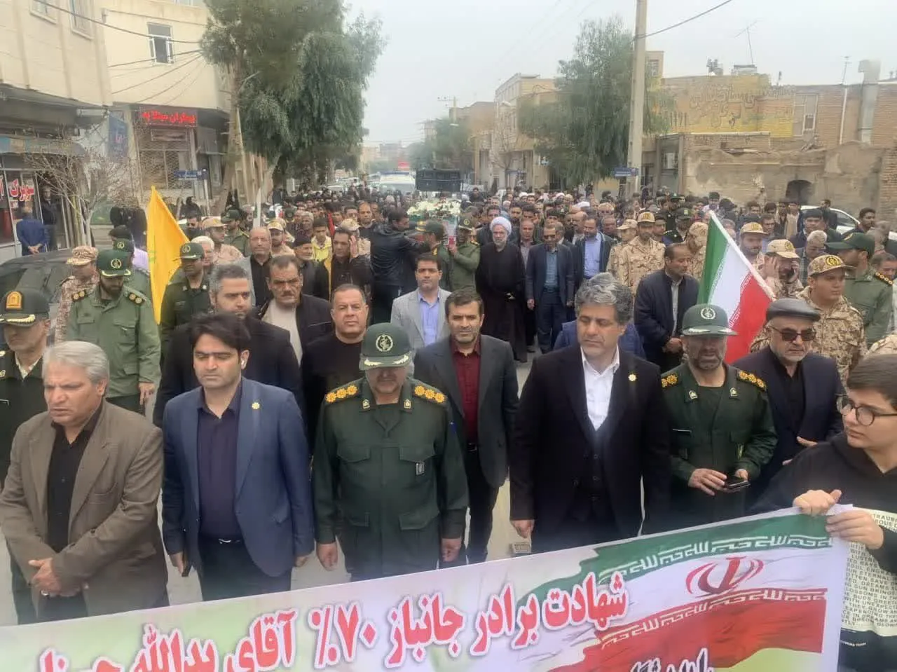 وداع با جانباز شهید «یدالله حسنلو» در ساوه