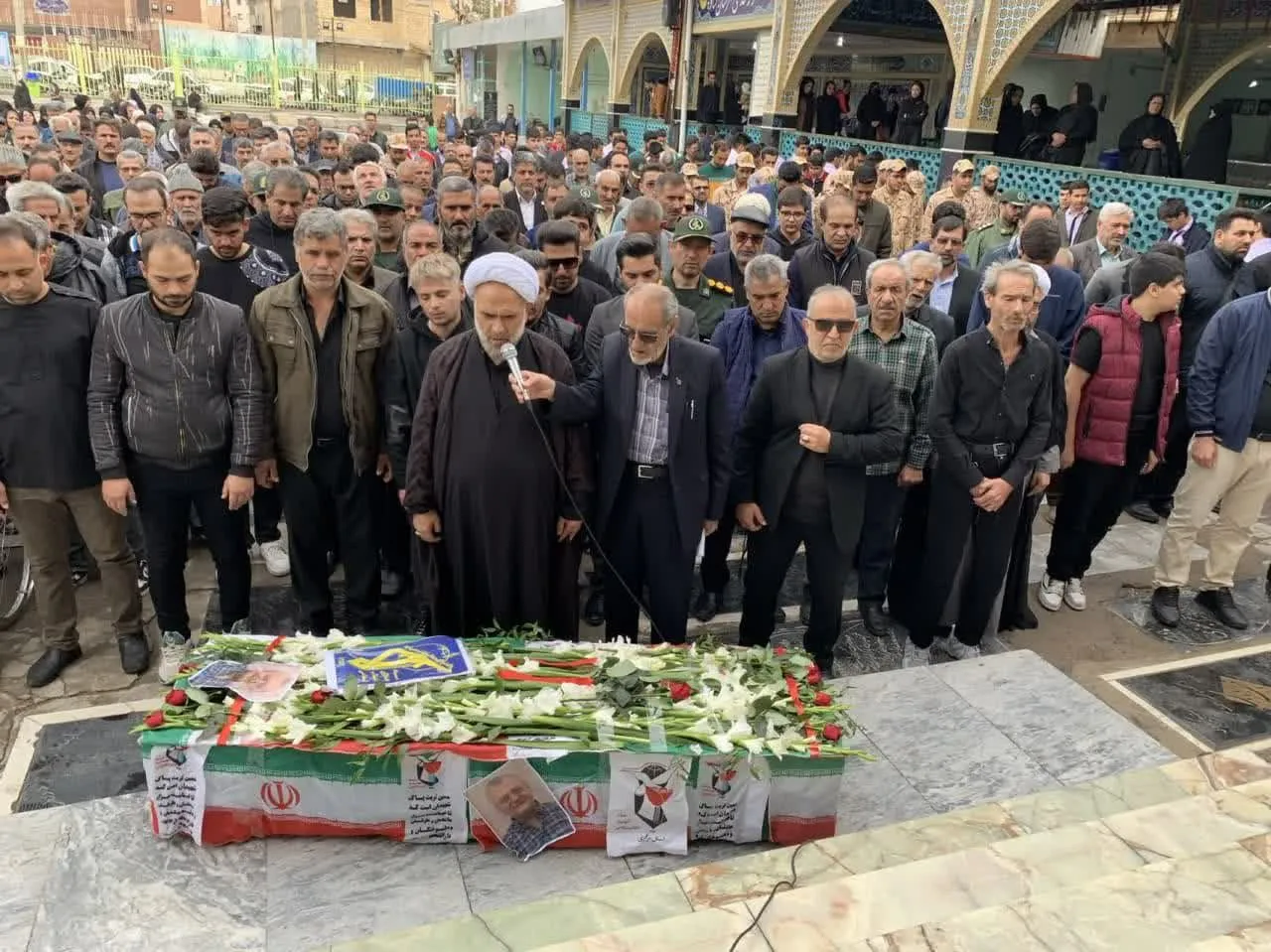 وداع با جانباز شهید «یدالله حسنلو» در ساوه