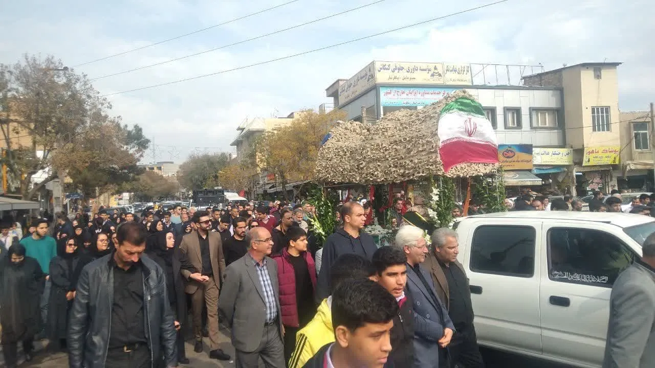 وداع با جانباز شهید «یدالله حسنلو» در ساوه