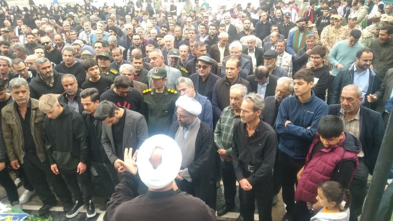 وداع با جانباز شهید «یدالله حسنلو» در ساوه
