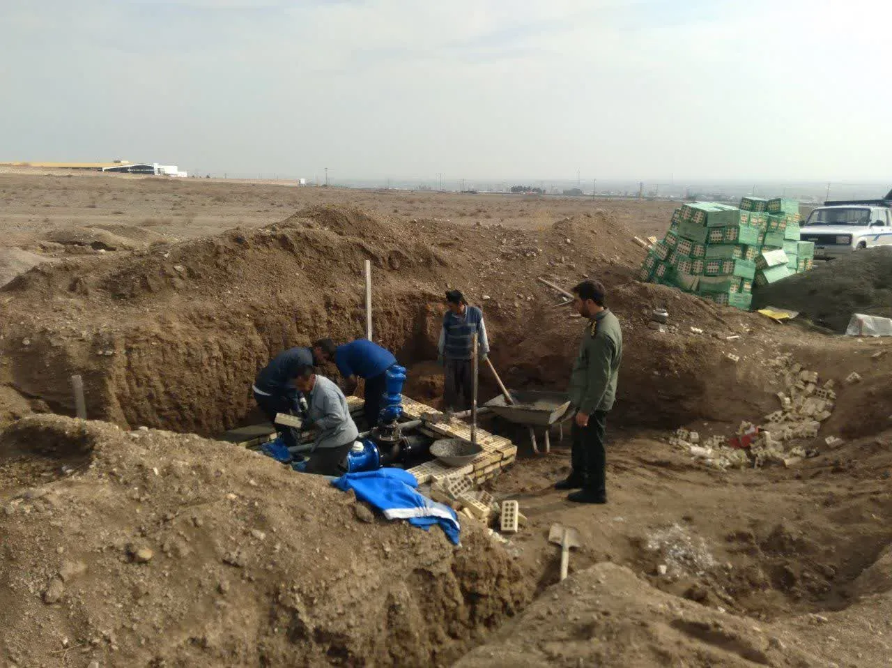 پایان عملیات آبرسانی به روستای باغ‌شیخ ساوه