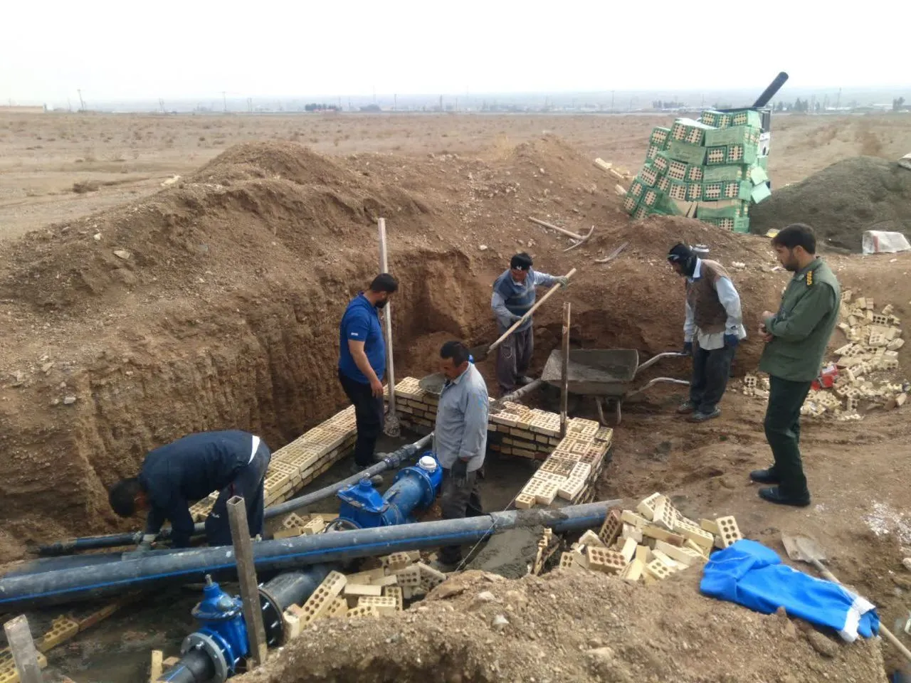 پایان عملیات آبرسانی به روستای باغ‌شیخ ساوه