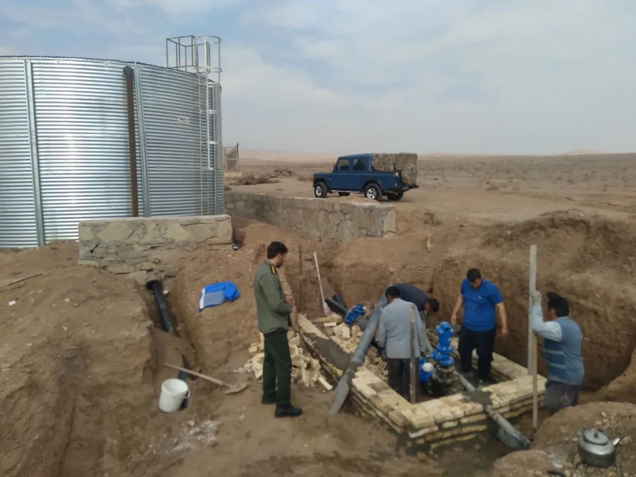 پایان عملیات آبرسانی به روستای باغ‌شیخ ساوه