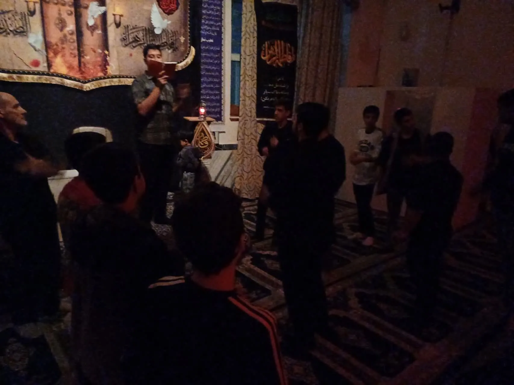عزاداری نوجوانان ساوجی در سوگ حضرت فاطمه (س)