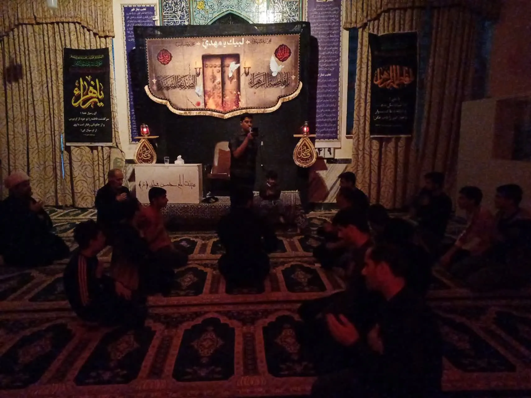 عزاداری نوجوانان ساوجی در سوگ حضرت فاطمه (س)
