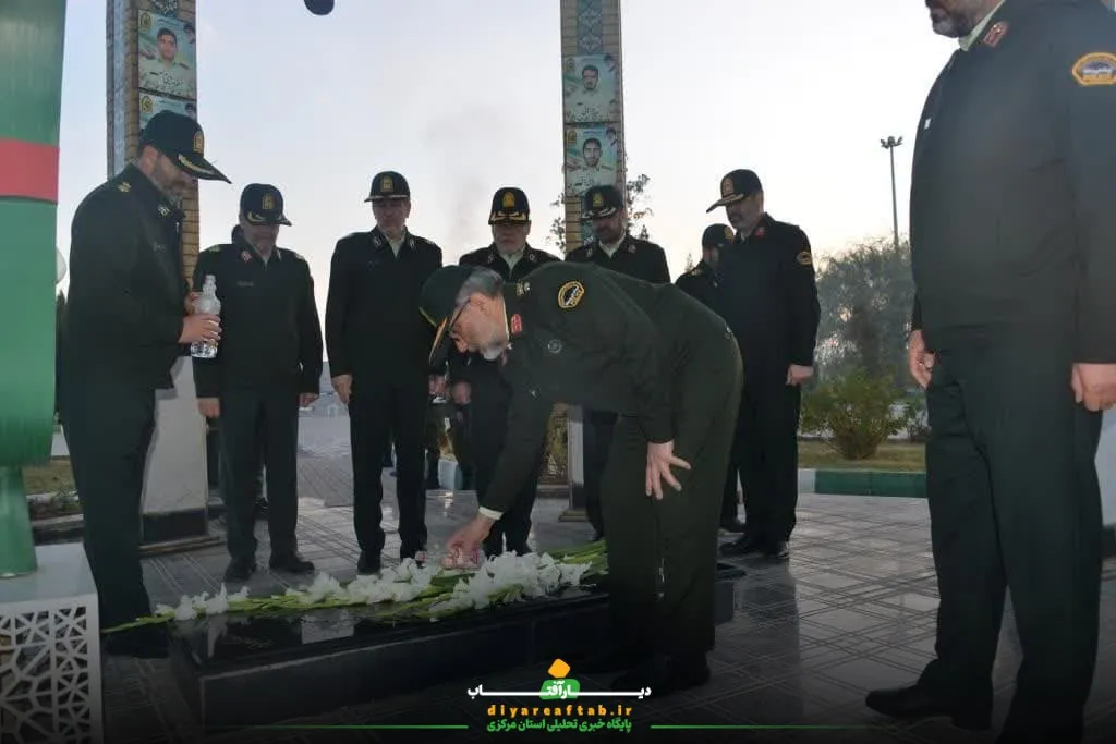 صبحگاه مشترک نیروهای انتظامی استان مرکزی