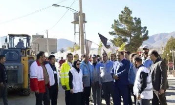 مانور مدیریت بحران در بیمارستان والفجر تفرش