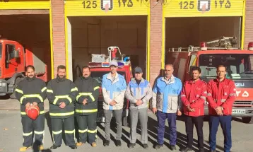مانور مدیریت بحران در بیمارستان والفجر تفرش