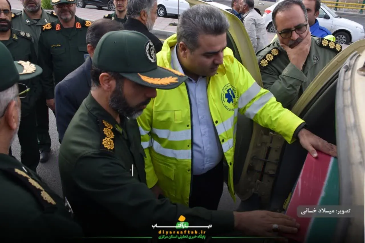 استقبال از پیکر «شهید گمنام» در اراک