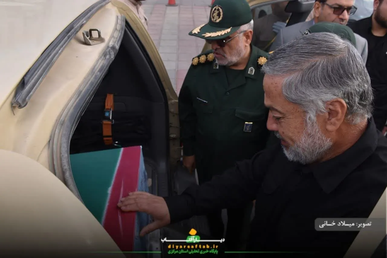 استقبال از پیکر «شهید گمنام» در اراک
