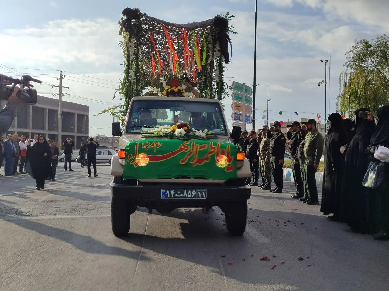 کاروان شهدای گمنام وارد فراهان شد