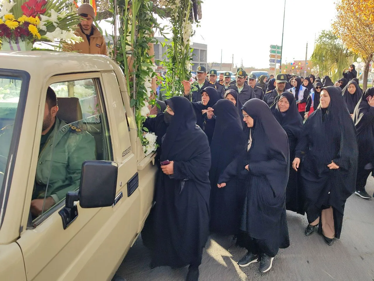 کاروان شهدای گمنام وارد فراهان شد