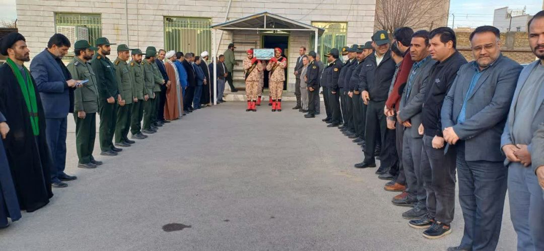 اسنقبال کارکنان انتظامی کمیجان از شهید خوشنام