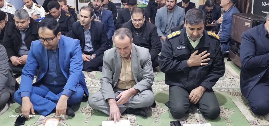 اسنقبال کارکنان انتظامی کمیجان از شهید خوشنام