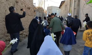 استقبال از شهید گمنام در روستاهای تفرش