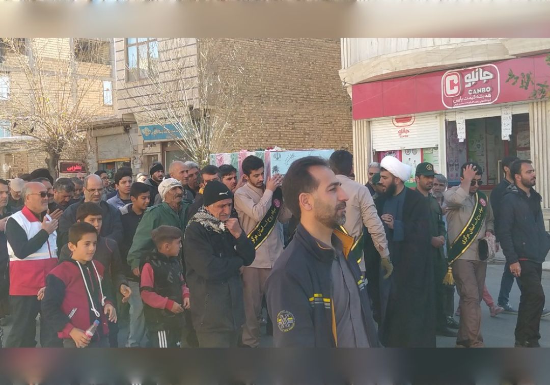 تشییع شهید گمنام در جاورسیان