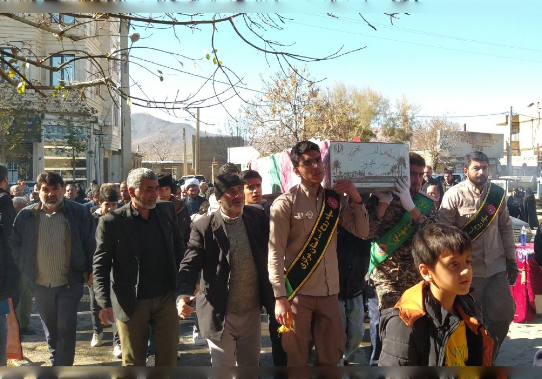 تشییع شهید گمنام در جاورسیان