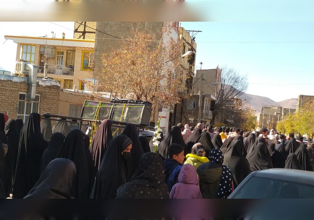 تشییع شهید گمنام در جاورسیان