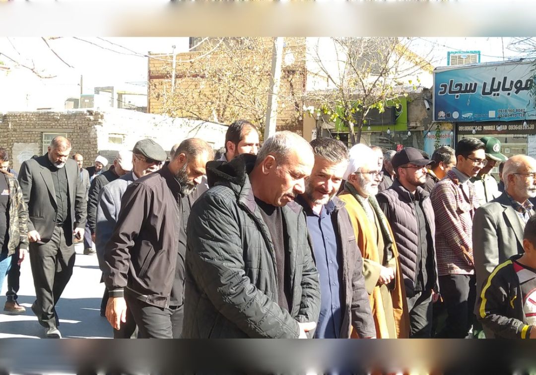 تشییع شهید گمنام در جاورسیان