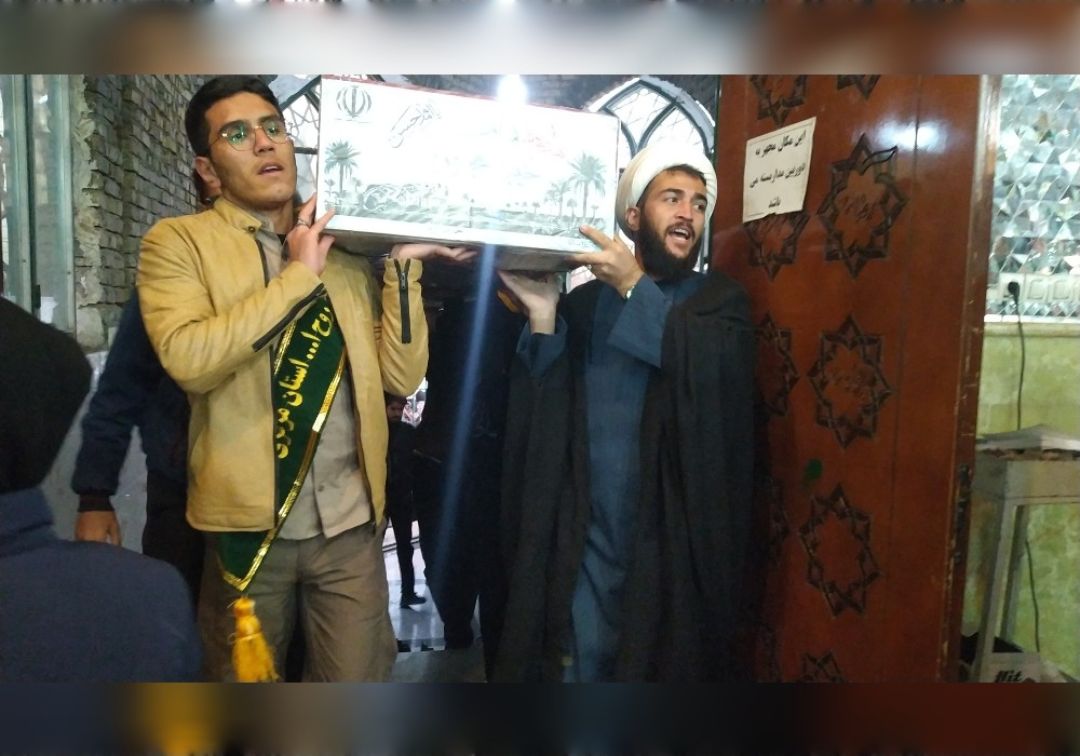 تشییع پیکر مطهر شهید گمنام در خنداب