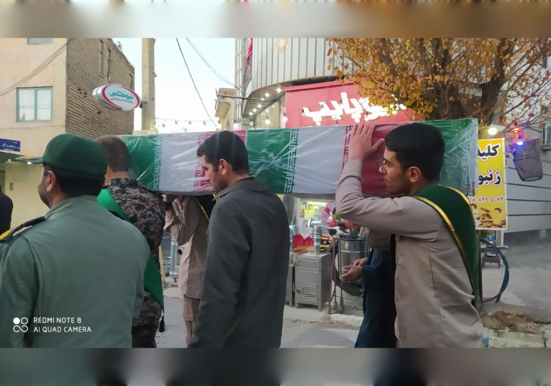 تشییع پیکر مطهر شهید گمنام در خنداب