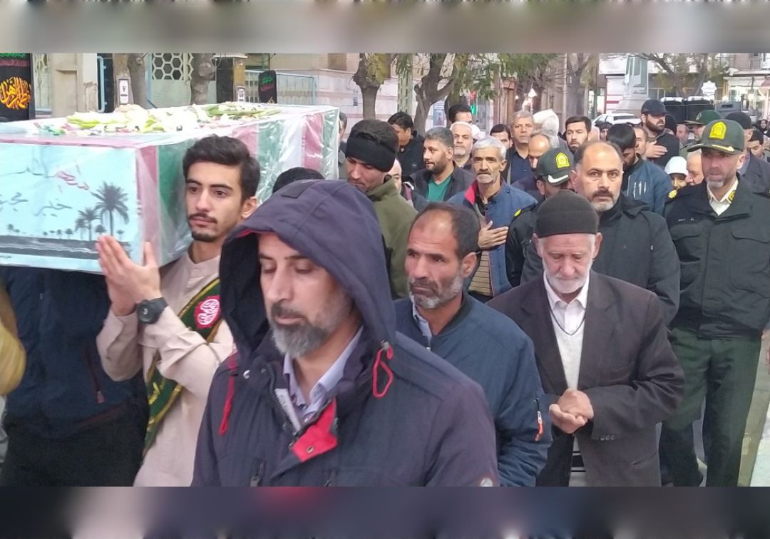 تشییع پیکر مطهر شهید گمنام در خنداب