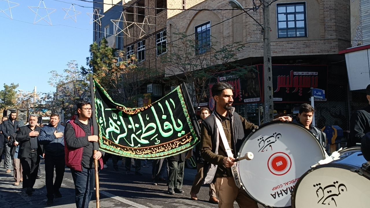 عزاداری سالروز شهادت حضرت فاطمه (س) در ساوه