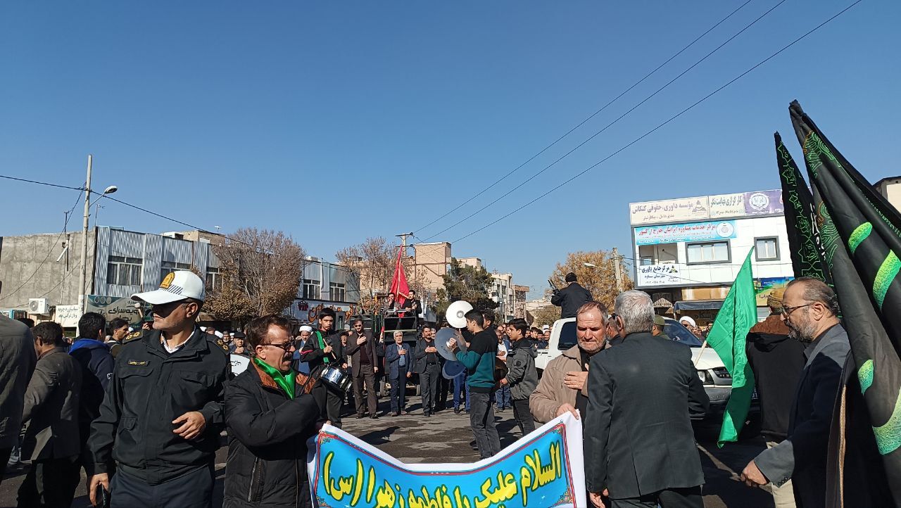 عزاداری سالروز شهادت حضرت فاطمه (س) در ساوه