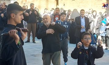 عزاداری مردم تفرش در سوگ شهادت حضرت زهرا (س)