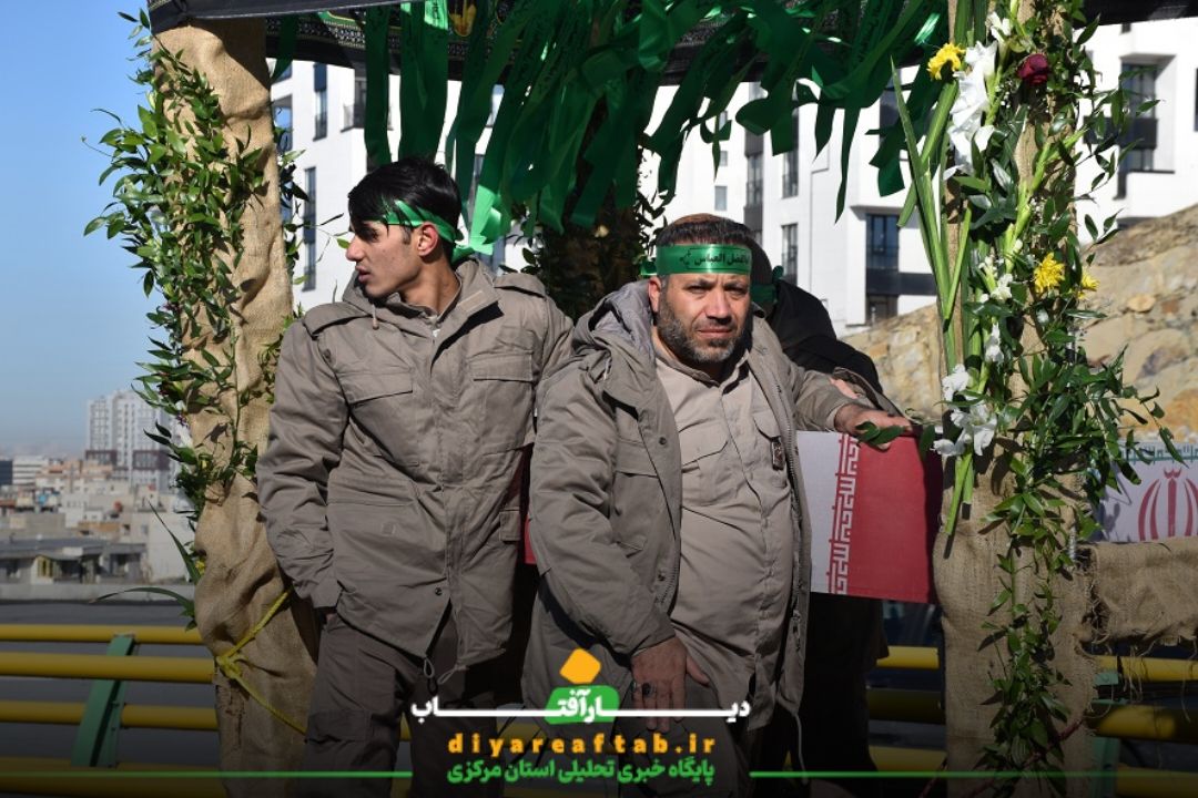 تشییع پیکر «شهید گمنام» در اراک