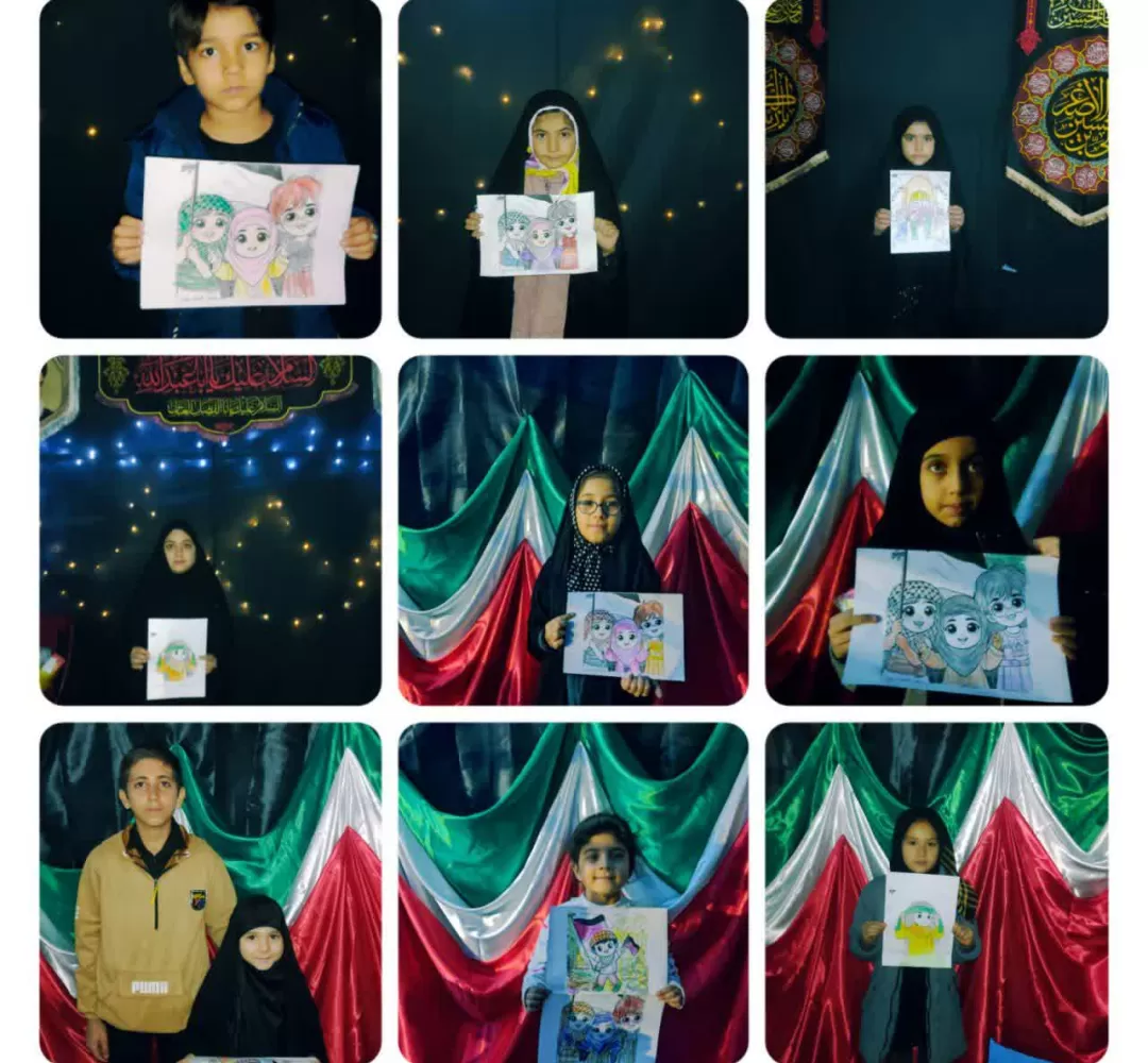 برپایی‌ ایستگاه نقاشی با محوریت کودکان فلسطینی