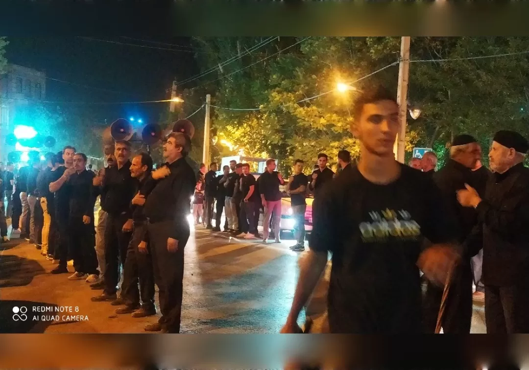 مراسم عزاداری شب تاسوعا در خنداب