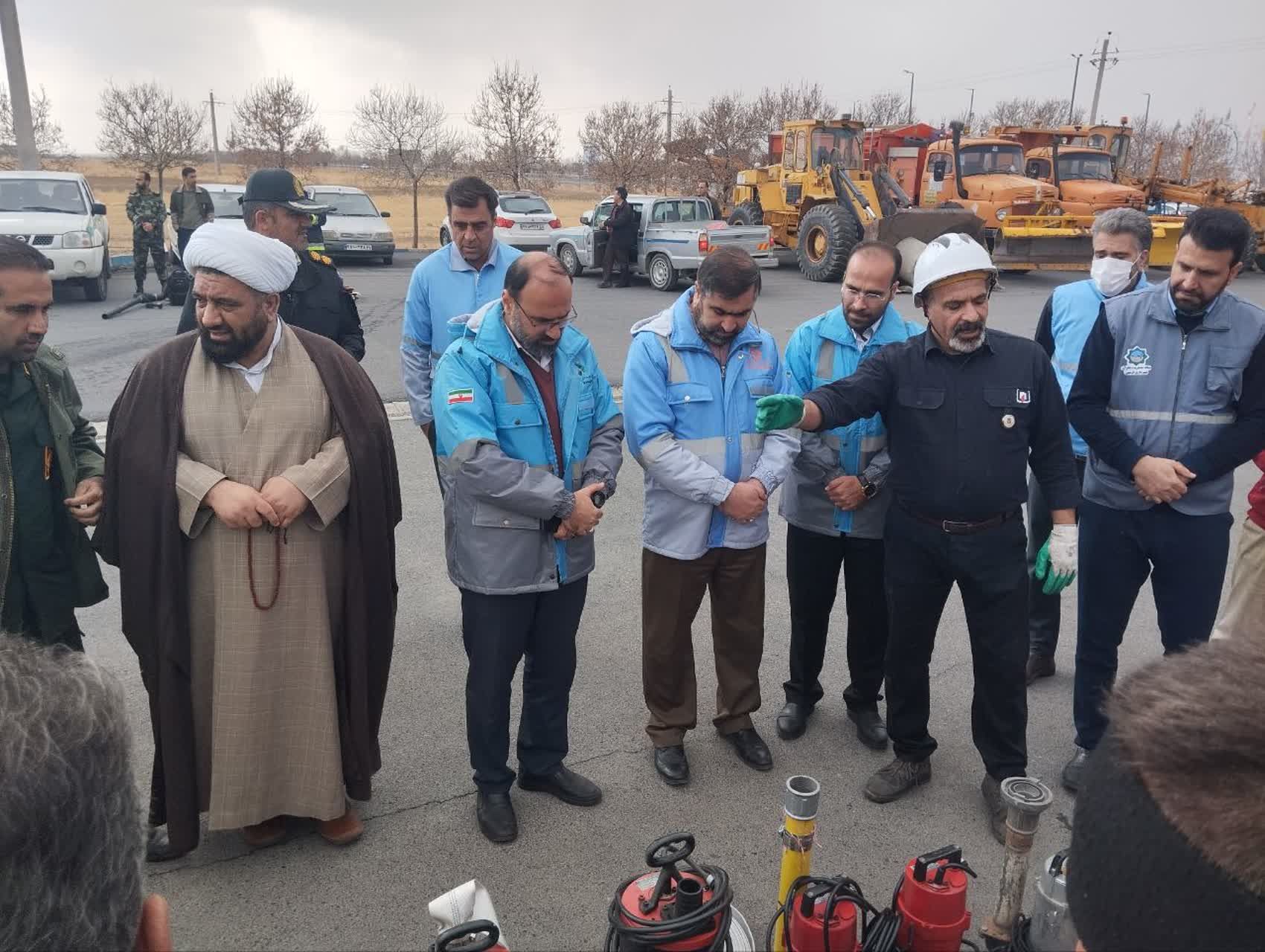 برگزاری مانور لحظه صفر مدیریت بحران در فراهان