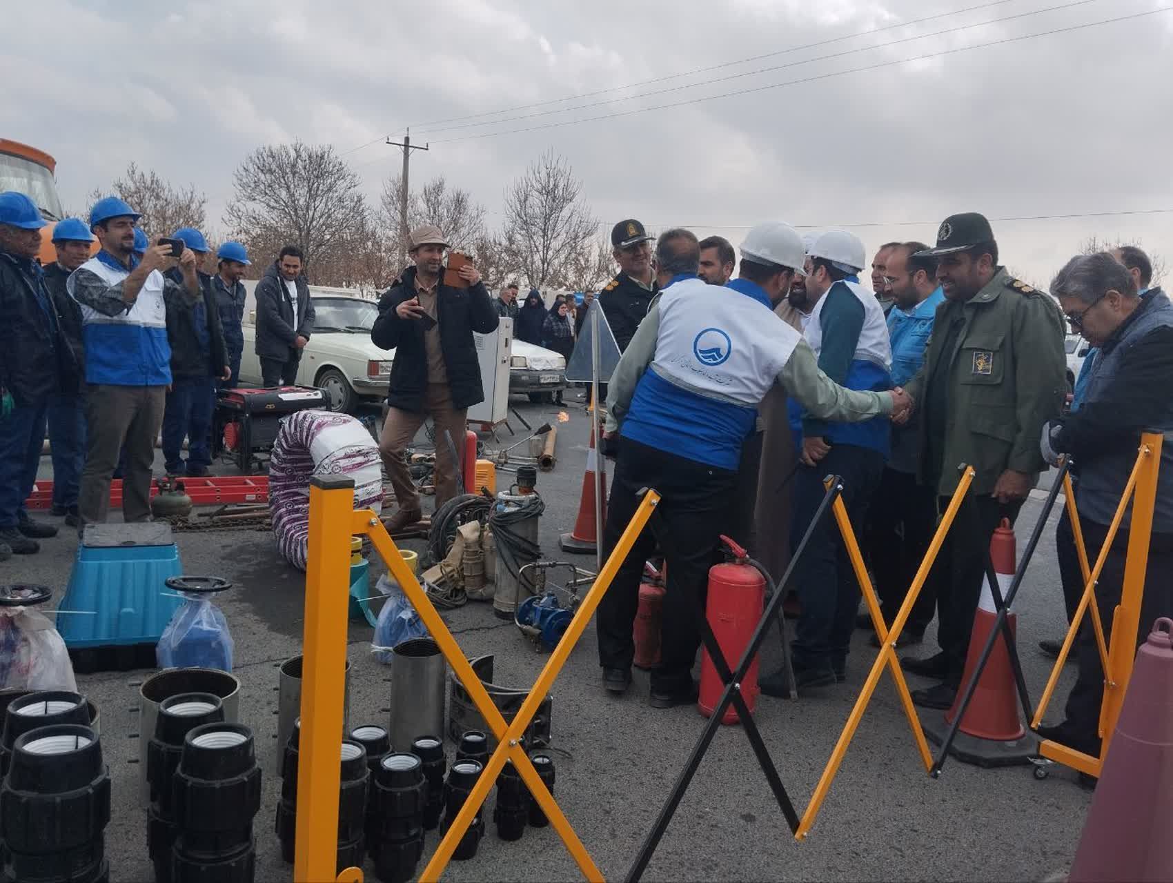 برگزاری مانور لحظه صفر مدیریت بحران در فراهان